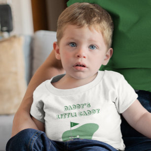 Camiseta Para Bebê Menino de Golfe Caddie do Papai