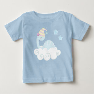 Camiseta Para Bebê Menino Dinossauro Dormindo