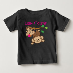 Camiseta Para Bebê Menino Macaco, Pequeno Primo