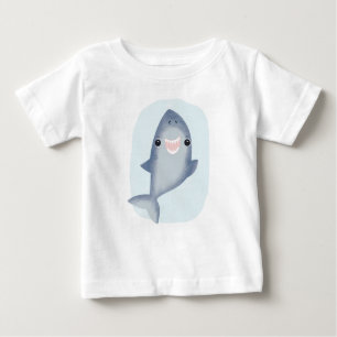 Camiseta Para Bebê Meninos garotos do Baby Shark, quarto do Oceano