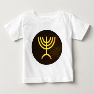Camiseta Para Bebê Menorah Flame