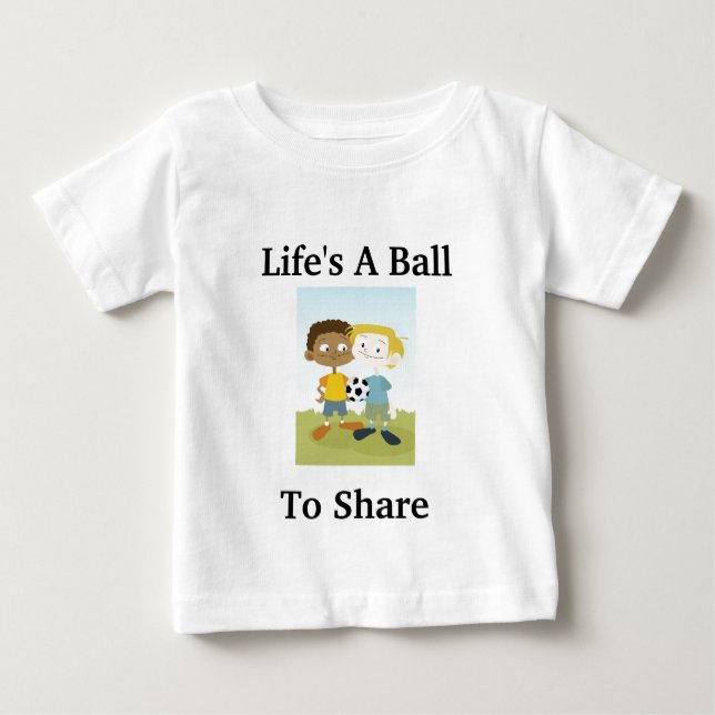 Camiseta Para Bebê Mensagem de unidade (Frente)