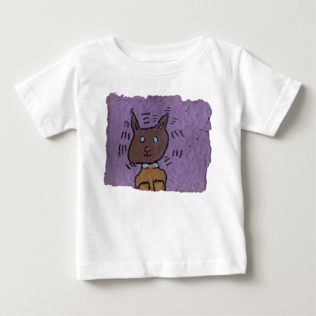 Camiseta Para Bebê meow (Frente)