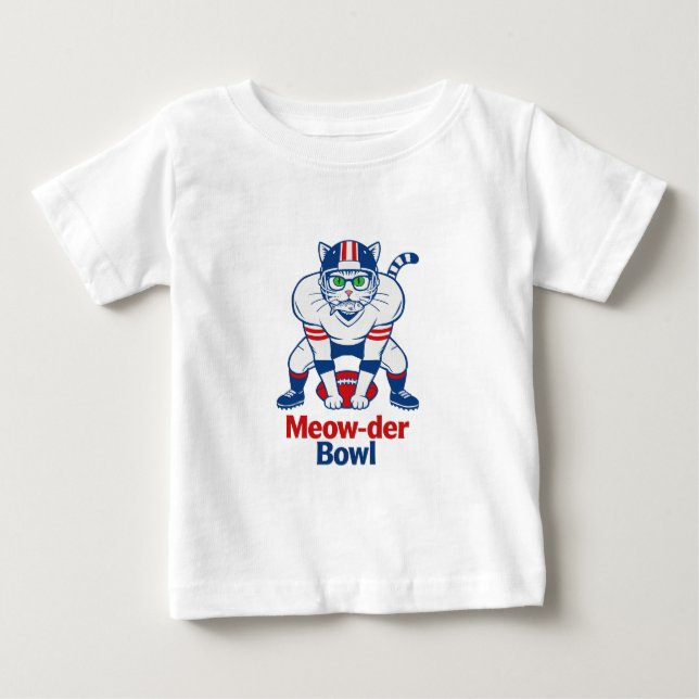 Camiseta Para Bebê Meow-der Bowl  (Frente)