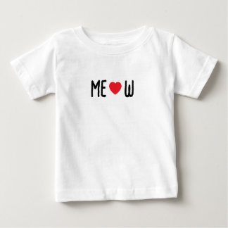 Camiseta Para Bebê meow heart T-shirt