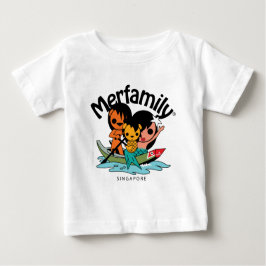 Camiseta Para Bebê MerFamily® Cingapura Sampan
