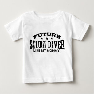 Camiseta Para Bebê Mergulhador de mergulhador futuro