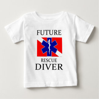 Camiseta Para Bebê Mergulhador futuro do salvamento
