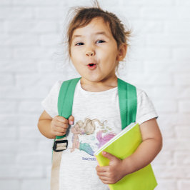 Camiseta Para Bebê Mermaid Cuja Estrela Rosa Rosa É Rosa