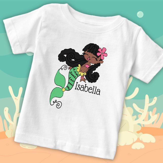 Camiseta Para Bebê Mermaid T-Shirt (Criador carregado)