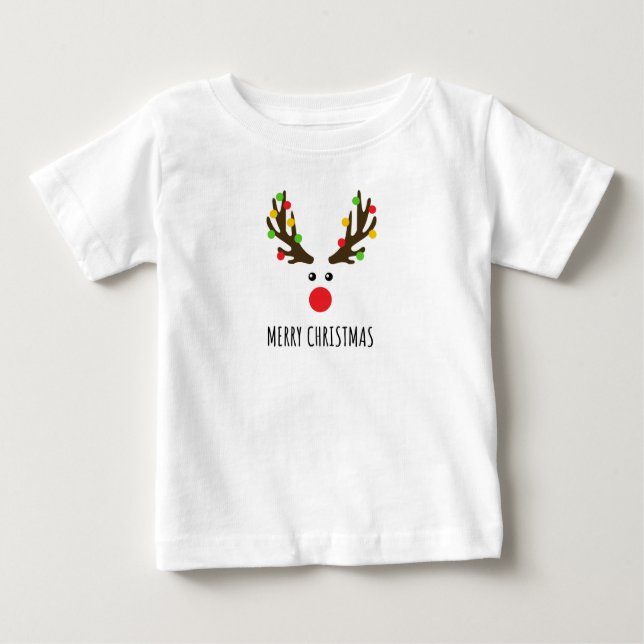CAMISETA PARA BEBÊ MERRY CHRISTMAS (Frente)