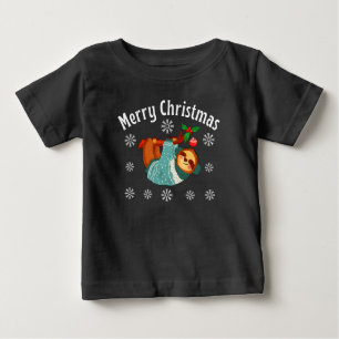 Camiseta Para Bebê Merry Christmas T-Shirt
