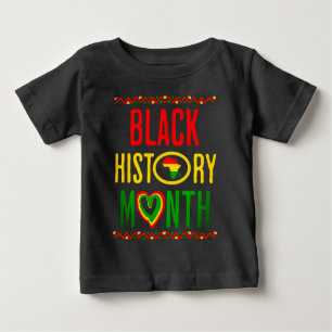 Camiseta Para Bebê Mês Negro, Décimo Junho, Mês da História Negra