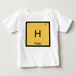 Camiseta Para Bebê Mesa Periódica do Elemento de Química do Nome do