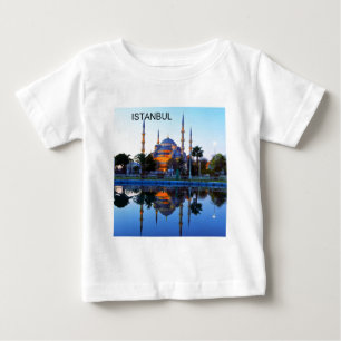 Camiseta Para Bebê Mesquita azul de Turquia Istambul (St.K)