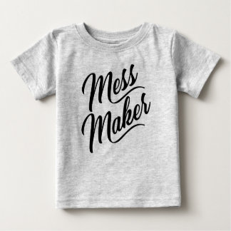 Camiseta Para Bebê Mess Maker