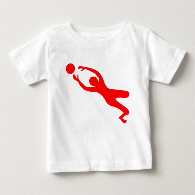 Camiseta Para Bebê Meta Keeper - Vermelho (Frente)