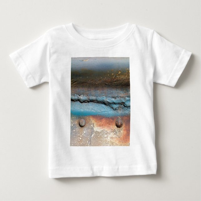 Camiseta Para Bebê Metais Oxidados (Frente)