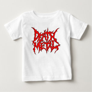 Camiseta Para Bebê Metal da morte