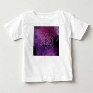 Camiseta Para Bebê Metatron, chakra, zen, geométrico sagrado, anjo,