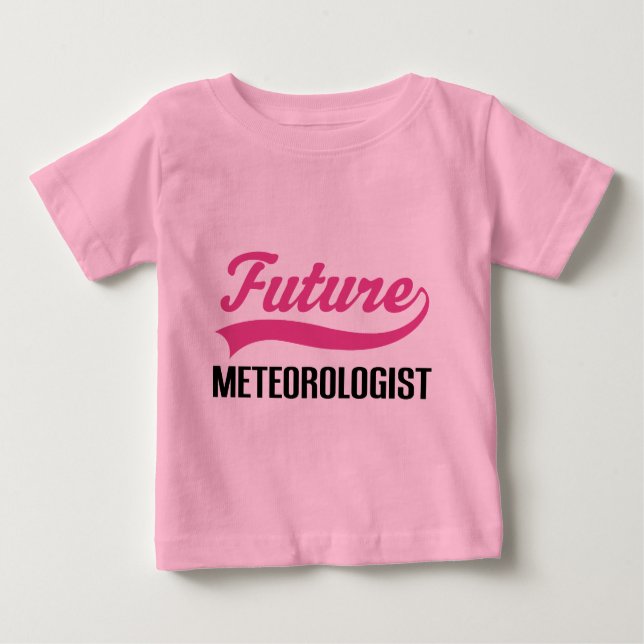 Camiseta Para Bebê Meteorologista futuro (Frente)