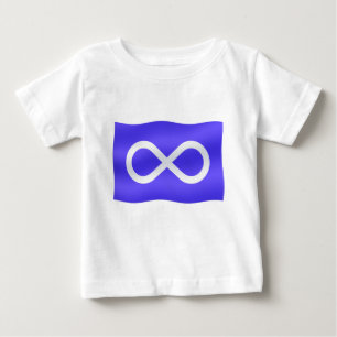 Camiseta Para Bebê Metis Flag Baby T-shirt Primeira Nação Baby Shir