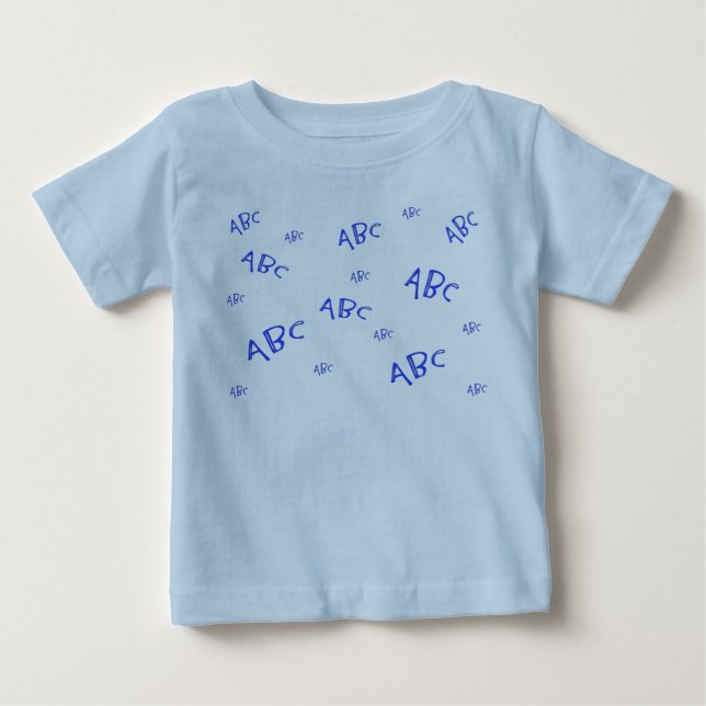 Camiseta Para Bebê Meu ABC (Frente)