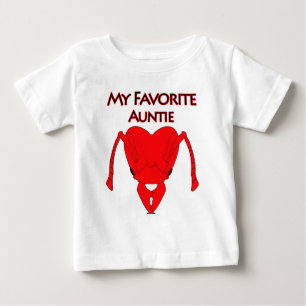 Camiseta Para Bebê Meu Auntie favorito