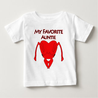Camiseta Para Bebê Meu Auntie favorito