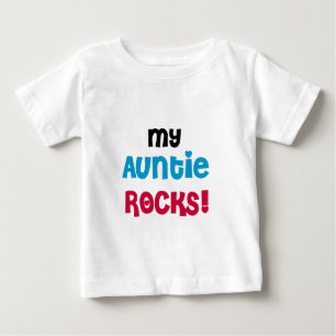 Camiseta Para Bebê Meu Auntie Rocha