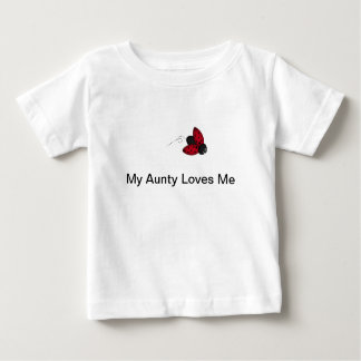Camiseta Para Bebê Meu Aunty Amor Me Bebê T-shirt