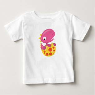 Camiseta Para Bebê Meu Bebê Dinossauro