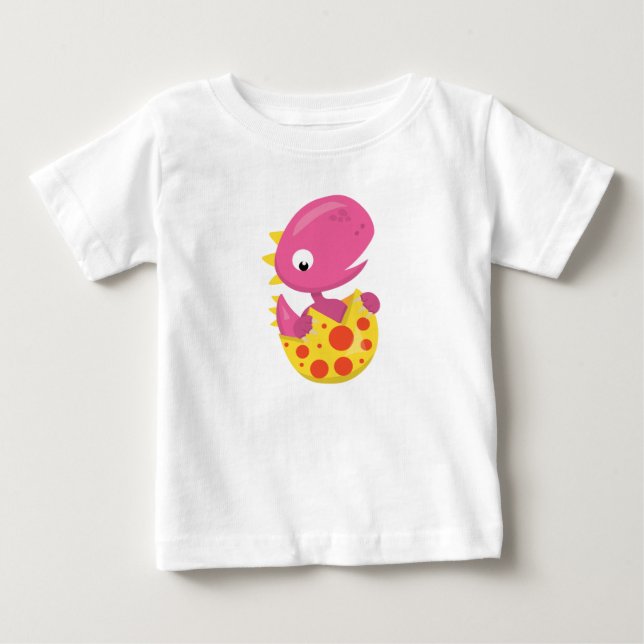 Camiseta Para Bebê Meu Bebê Dinossauro (Frente)