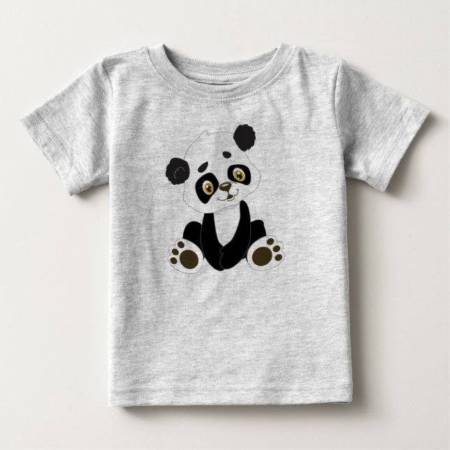 Camiseta Para Bebê Meu Bebê Panda (Frente)