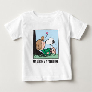 Camiseta Para Bebê Meu Cachorro é Meu Namorado Peppermint Patty & S