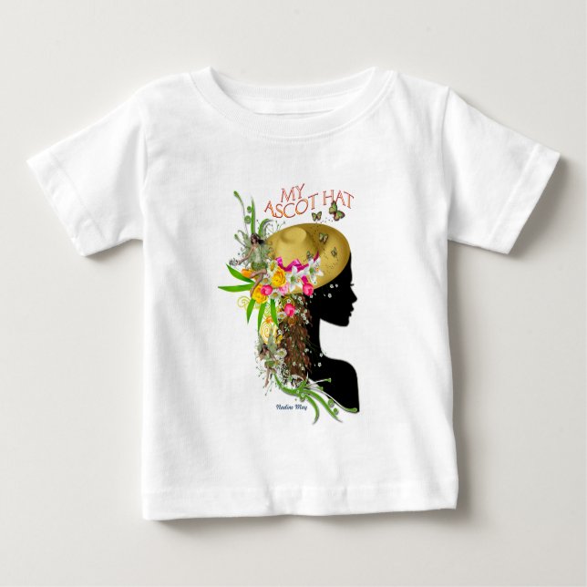 Camiseta Para Bebê Meu chapéu (Frente)