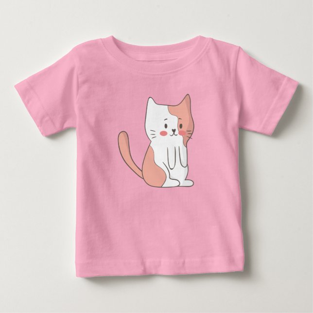 Camiseta Para Bebê Meu Gato Gatinho (Frente)