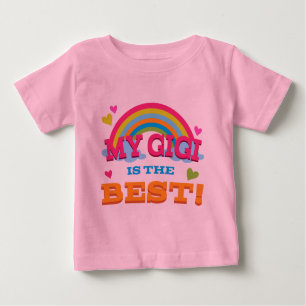 Camiseta Para Bebê Meu Gigi é o melhor