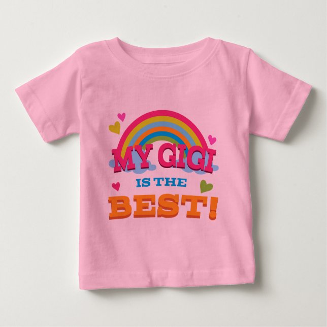 Camiseta Para Bebê Meu Gigi é o melhor (Frente)
