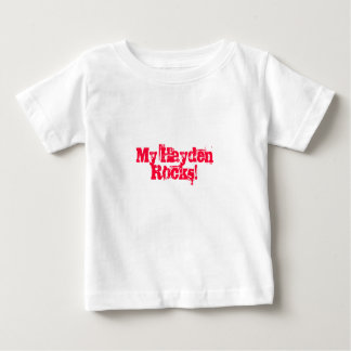 Camiseta Para Bebê Meu Hayden Rocks!