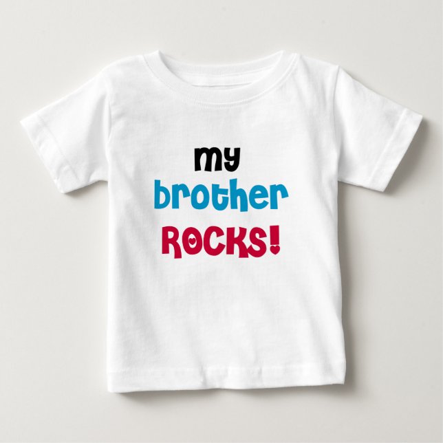 Camiseta Para Bebê Meu Irmão é Incrível (Frente)