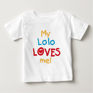 Camiseta Para Bebê Meu Lolo me ama T-shirts e presentes