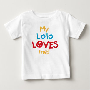 Camiseta Para Bebê Meu Lolo me ama T-shirts e presentes