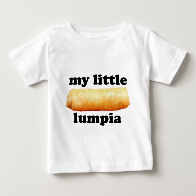 Camiseta Para Bebê Meu Lumpia pequeno (Frente)