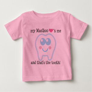 Camiseta Para Bebê Meu Masiboo ama-me design engraçado do dente