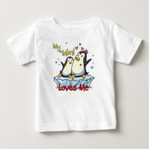 Camiseta Para Bebê Meu Mimi amam-me pinguim