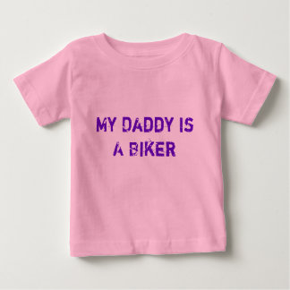 Camiseta Para Bebê Meu motociclista do pai AIA