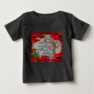 Camiseta Para Bebê Meu Mundo Animal: Linda árvore e Design de pássaro