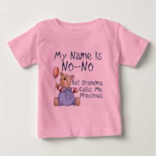 Camiseta Para Bebê Meu nome é não nenhum