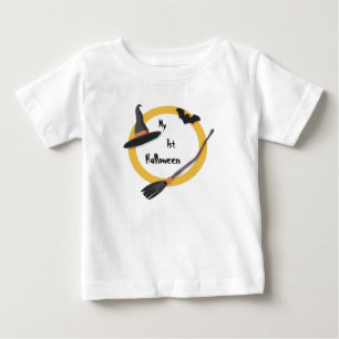 Camiseta Para Bebê Meu ø Dia das Bruxas -